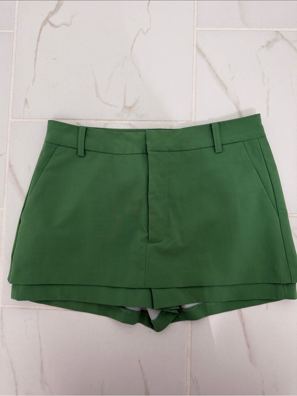 Zara Green Tailored Skort